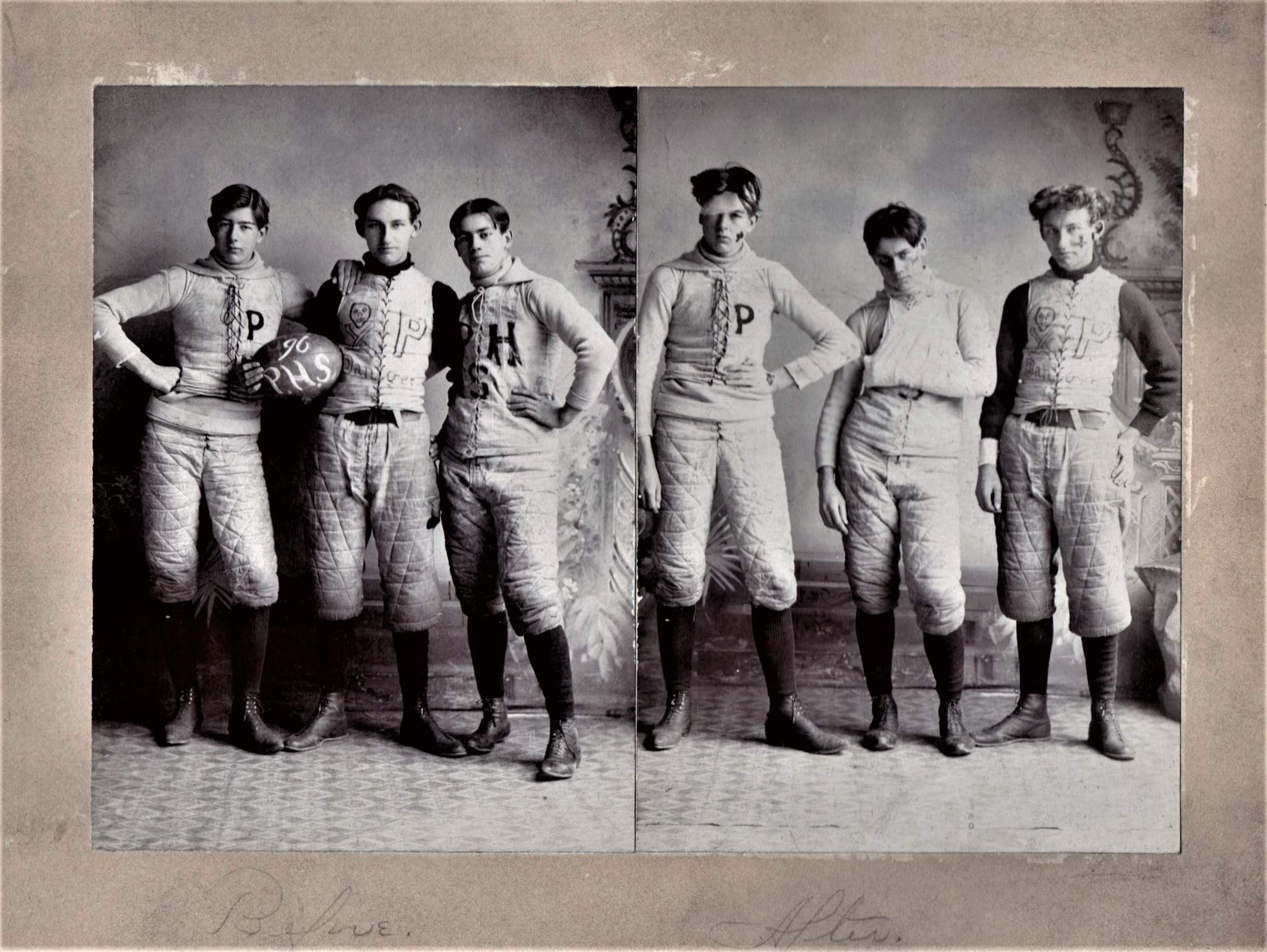 Plymouth High School Football, 1896 - Before and After